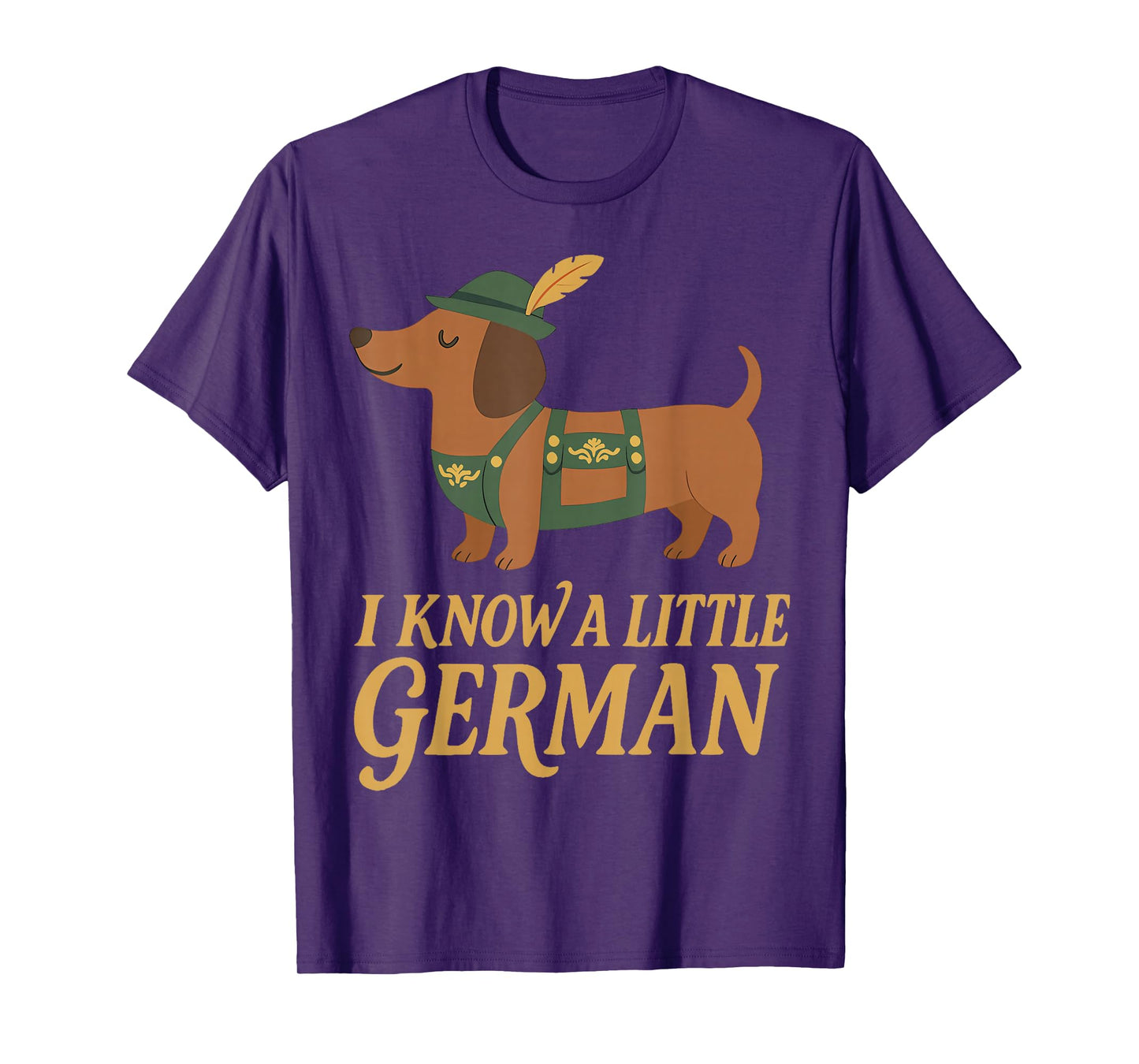 Oktoberfest I Know A Little German Dachshund Wiener Dog T-Shirt