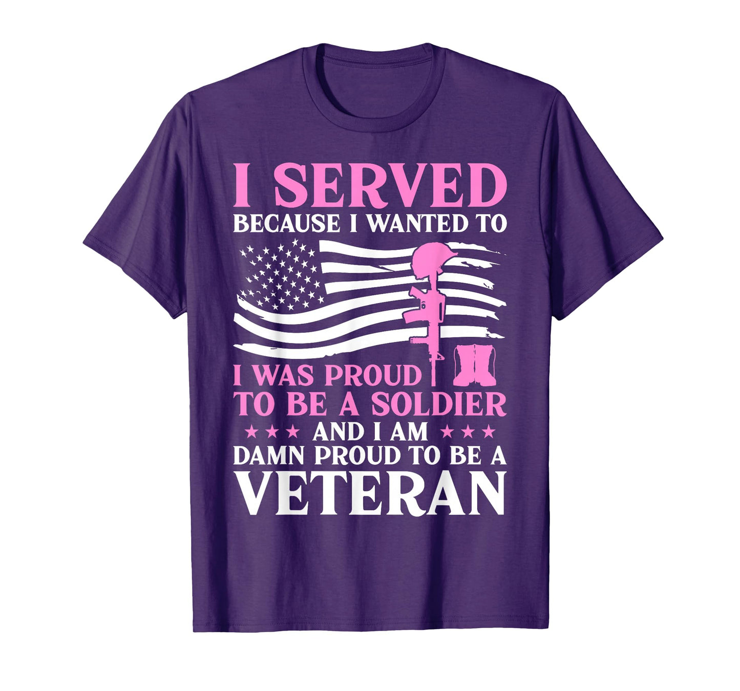 Female Veterans Damn Proud to Be a Veteran Mom Grandma T-Shirt