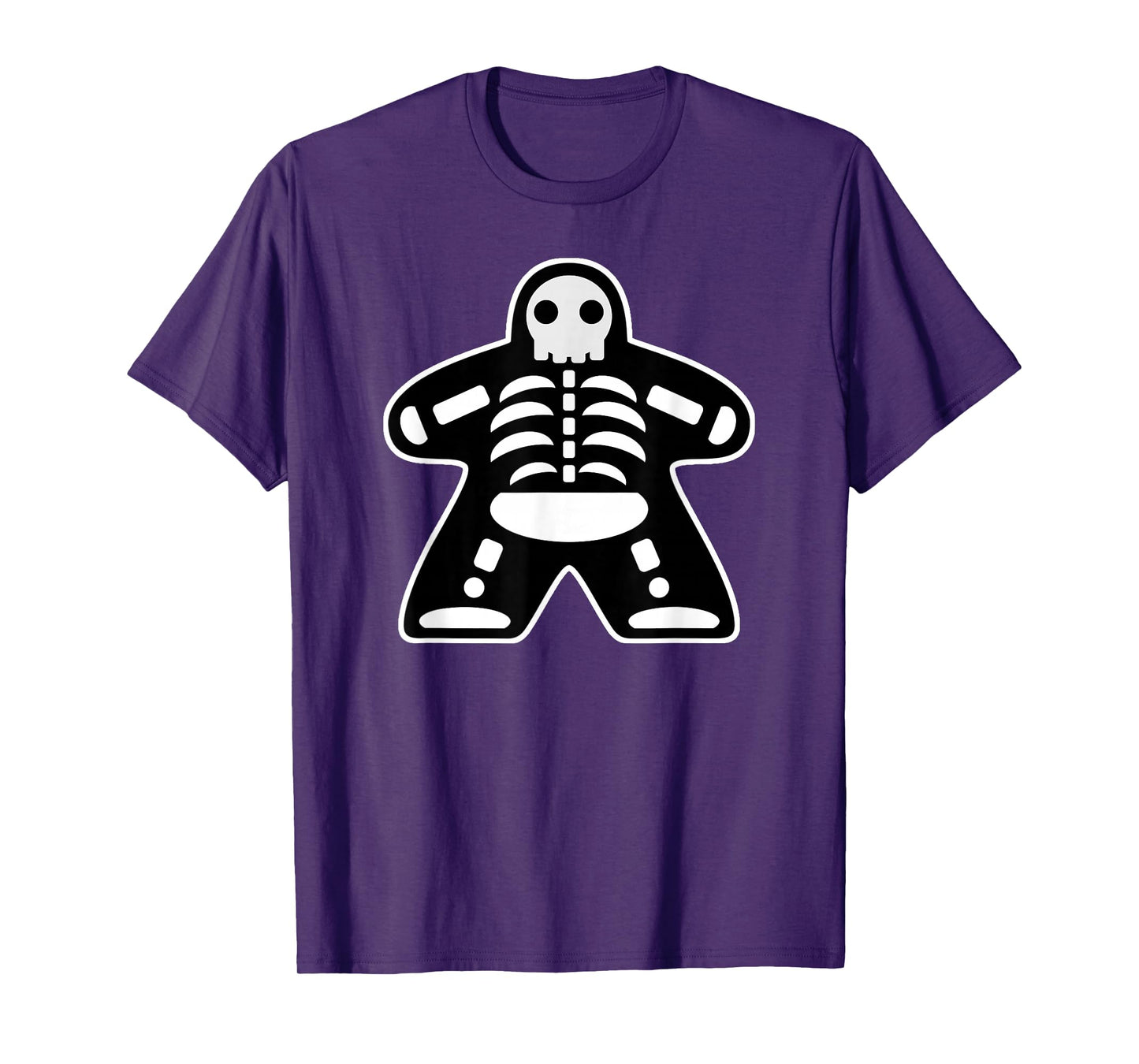 Bone Meeple Skeleton Halloween Board Gamer Gift T-Shirt