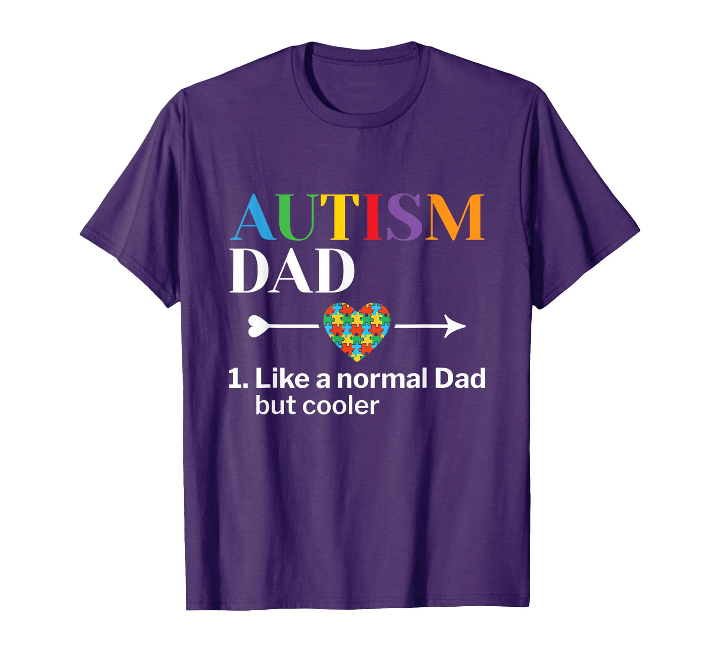 Autism Dad Definition World Autism Awareness Day T-Shirt