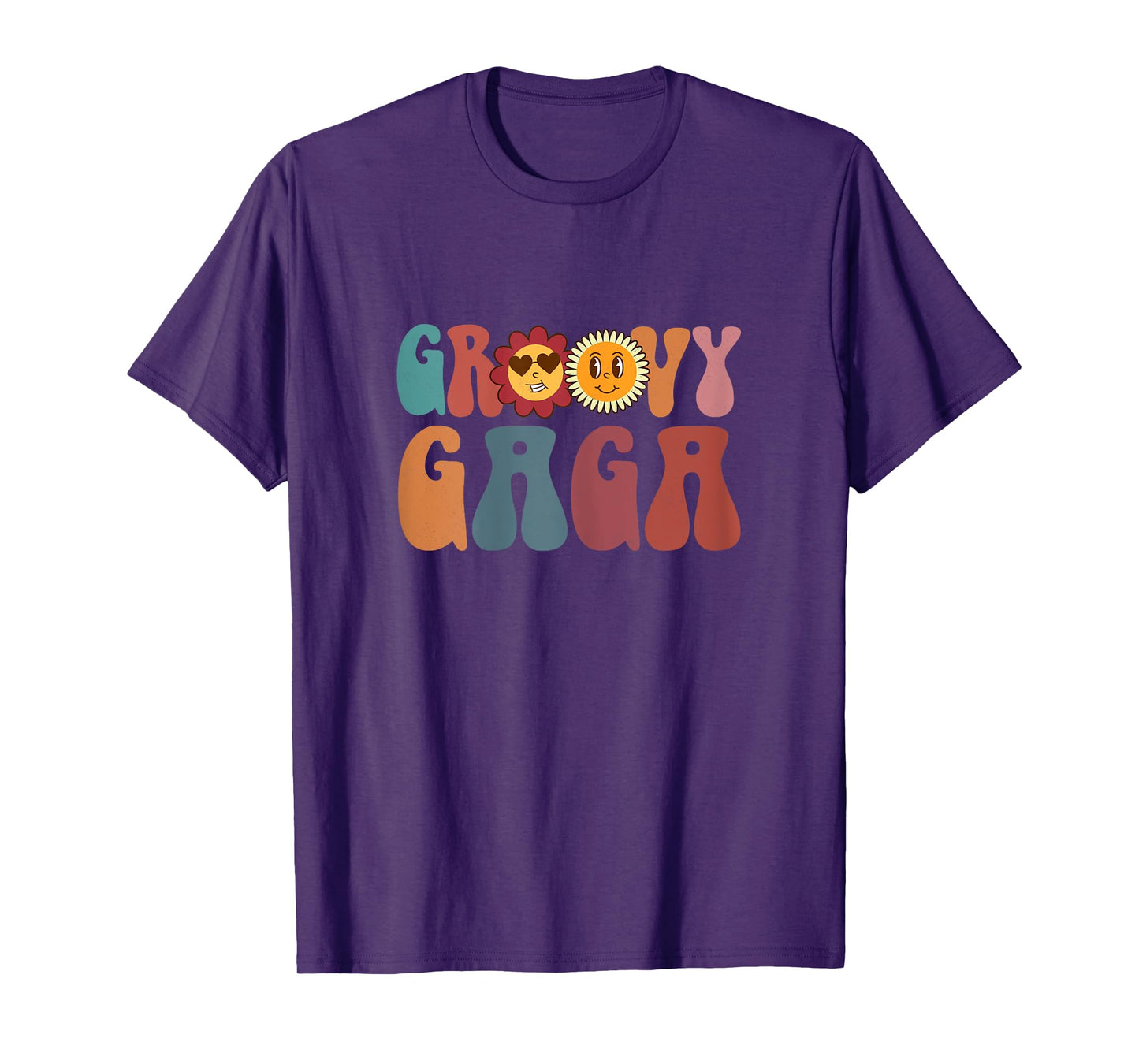 Retro Groovy Gaga Hippie Flower Gifts For Mother's Day T-Shirt