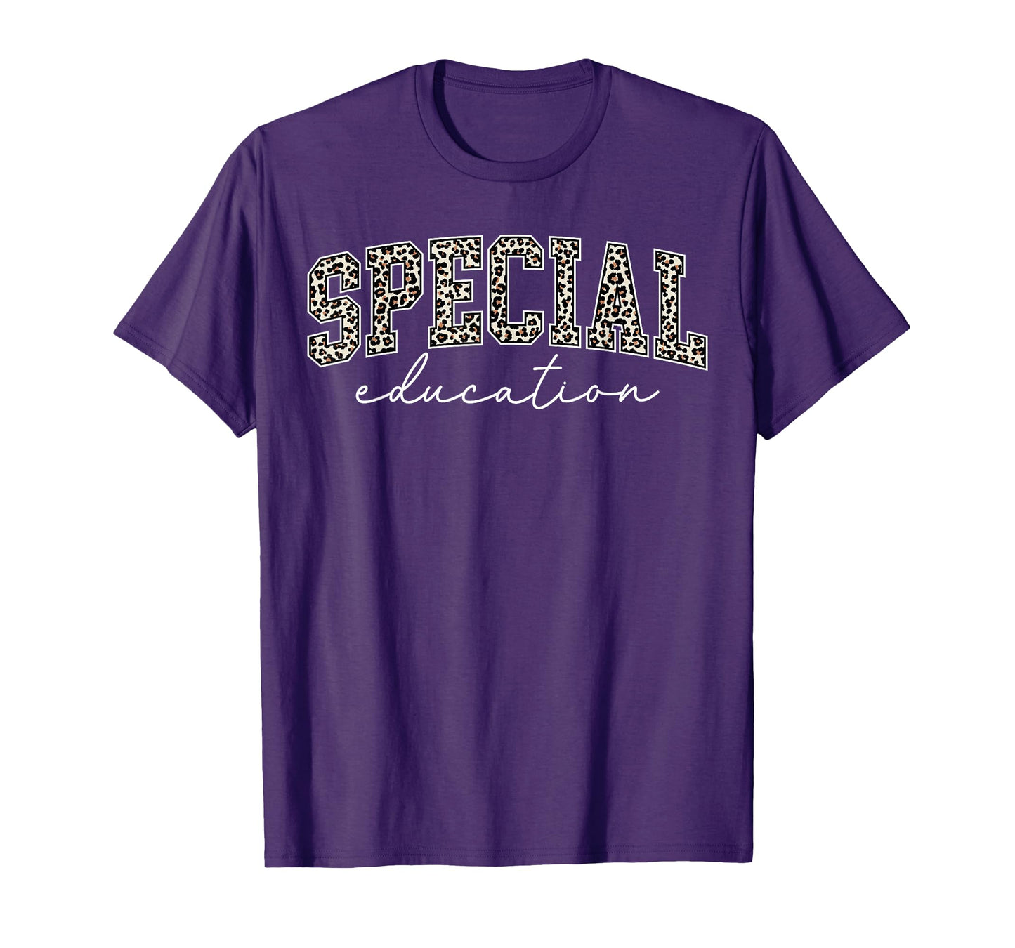 Leopard Special Education Teacher Team SPED Teacher Leopard T-Shirt