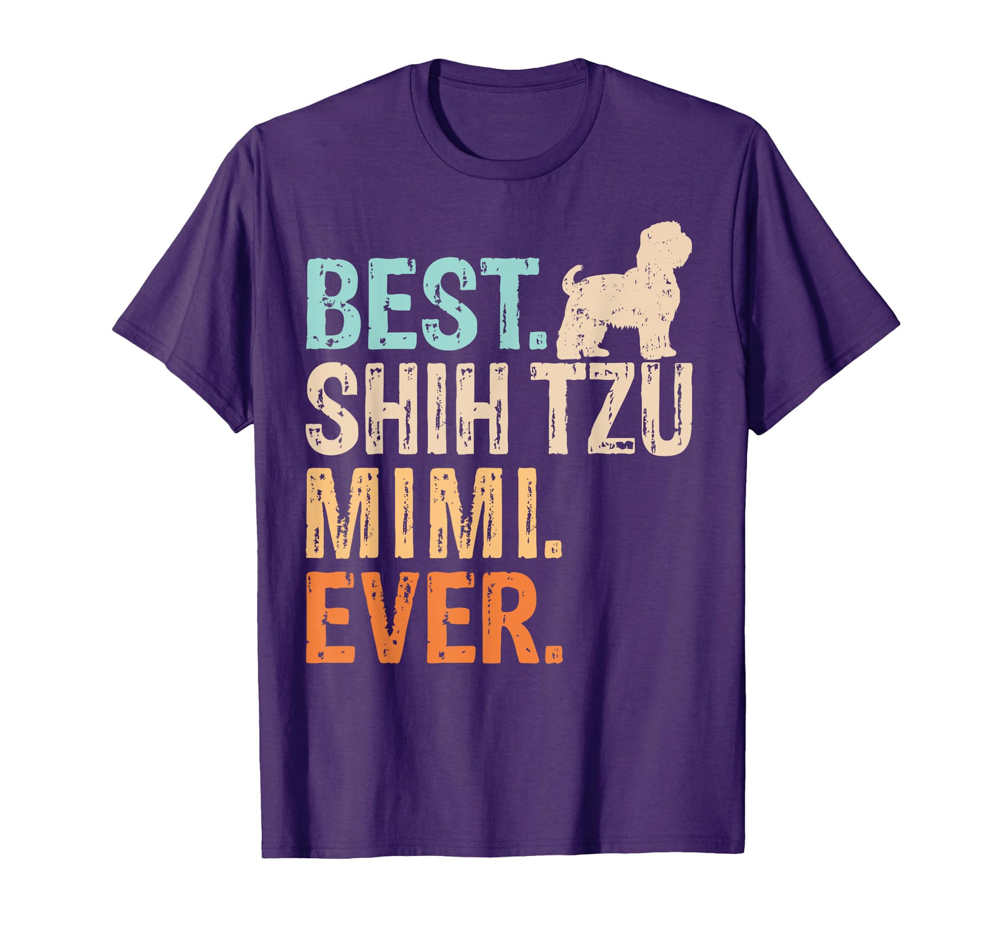 Best Shih Tzu Mimi Ever Dog Lover Grandma Funny Retro T-Shirt