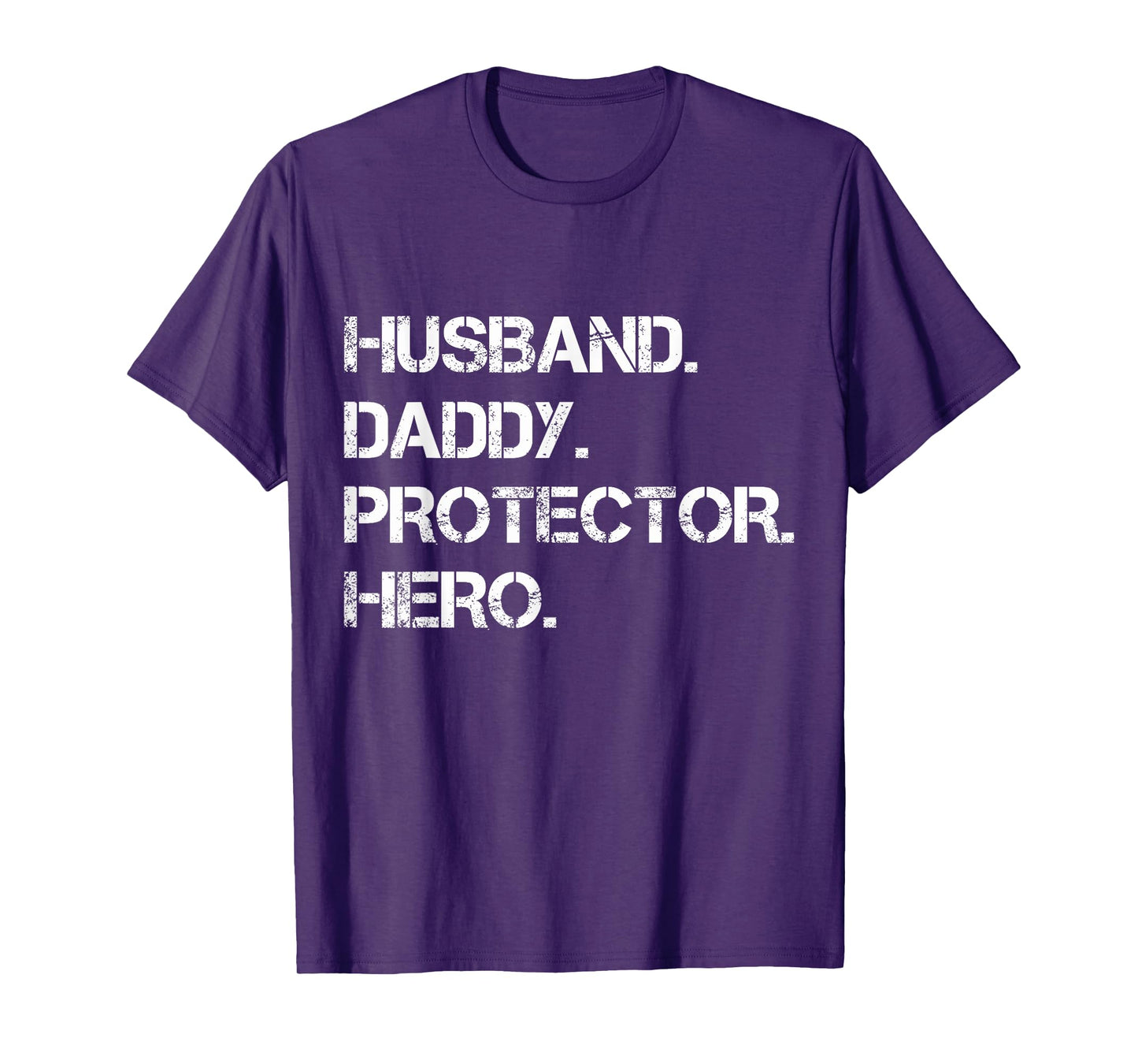 Husband Daddy Protector Hero Funny Father's Day Mens T-Shirt