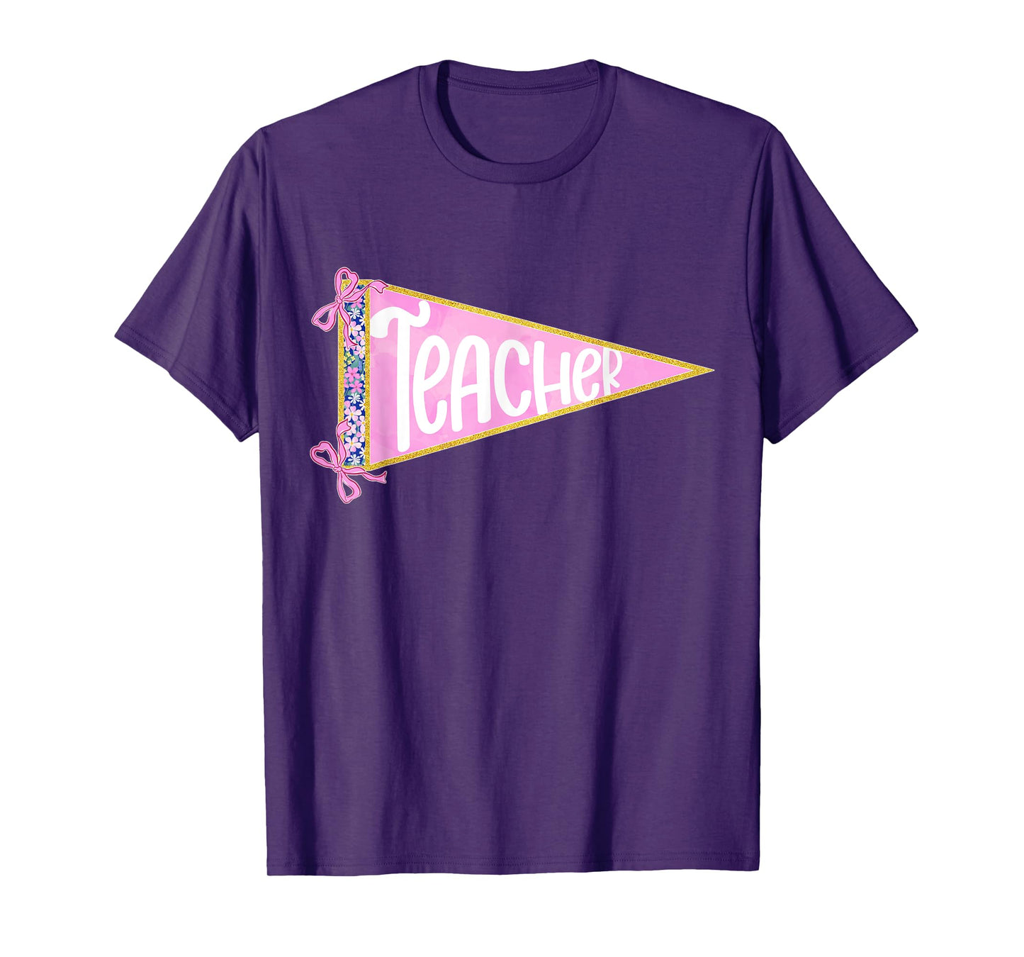 Girly Teacher Appreciation Coquette Bow Back to School Women T-Shirt