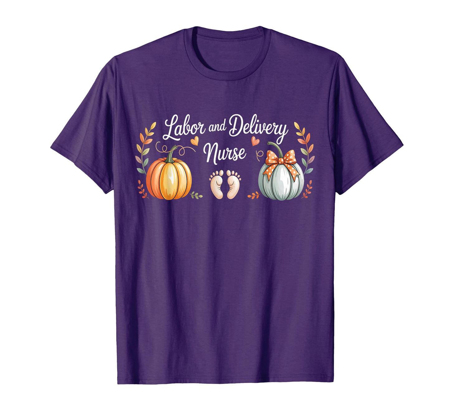 RN Thanksgiving Labor and Delivery Fall LD Nurse Halloween T-Shirt