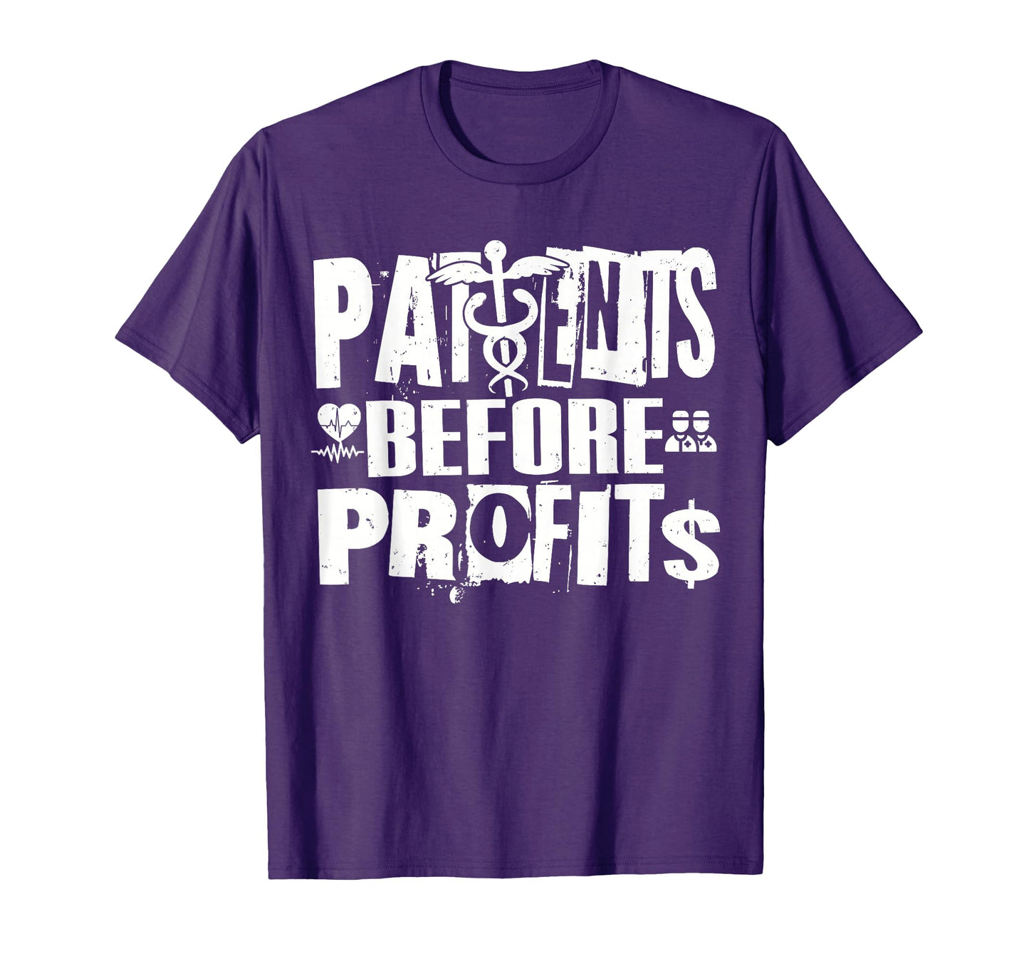 Patients Before Profits Nurses Strike Safe Staffing Support T-Shirt