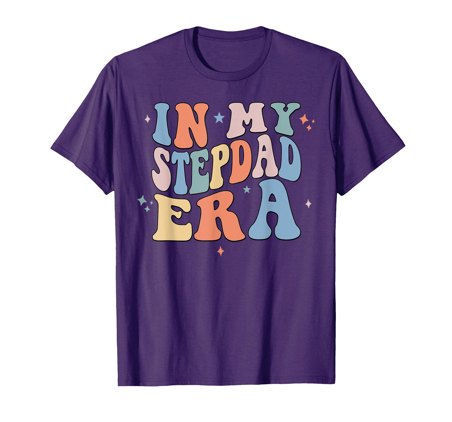 In My Stepdad Era Retro Groovy Father's Day T-Shirt