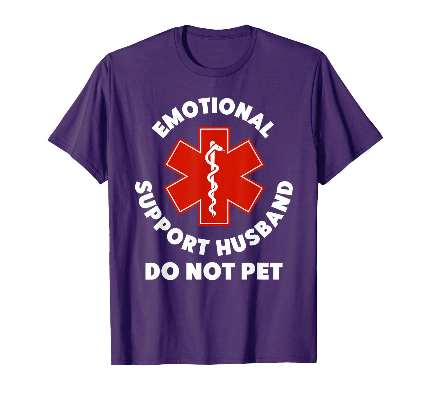 Emotional Support Husband Do Not Pet Funny T-Shirt