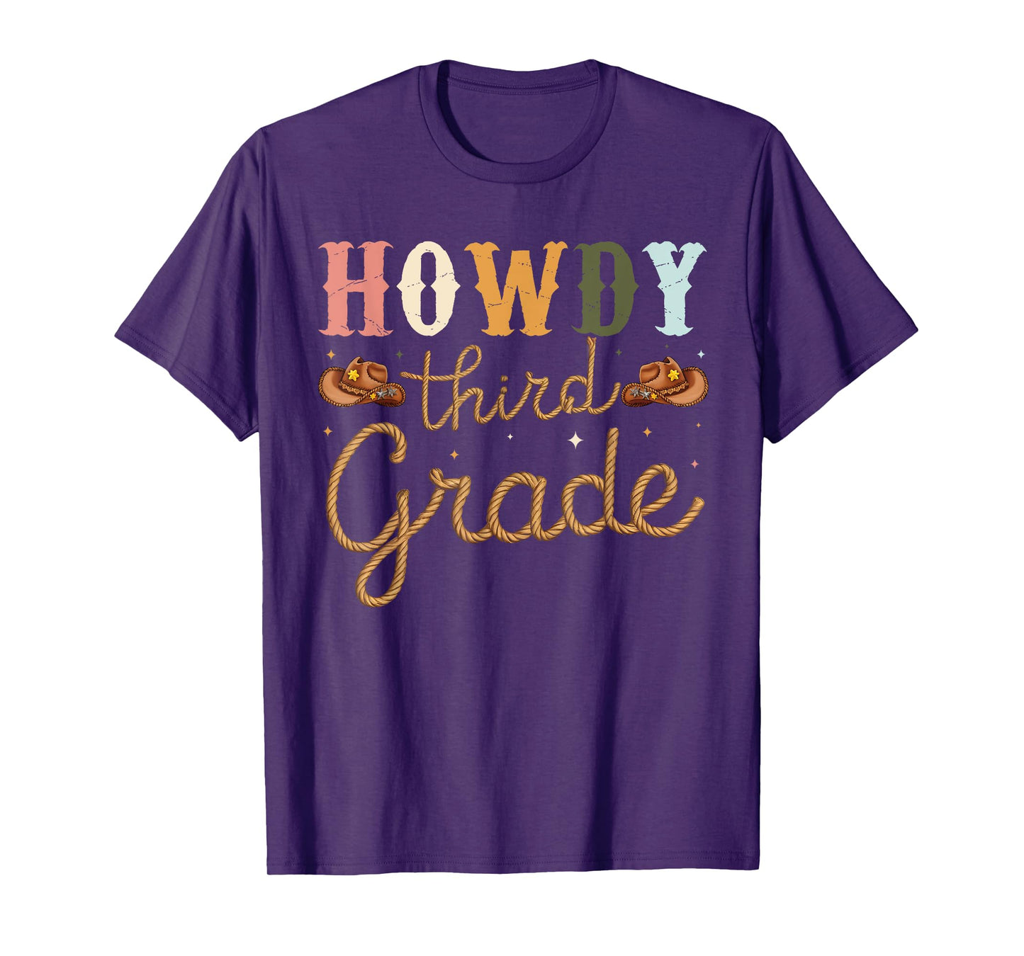 3rd Grade Teacher Rodeo Country Western Howdy Third Grade T-Shirt for Men Women