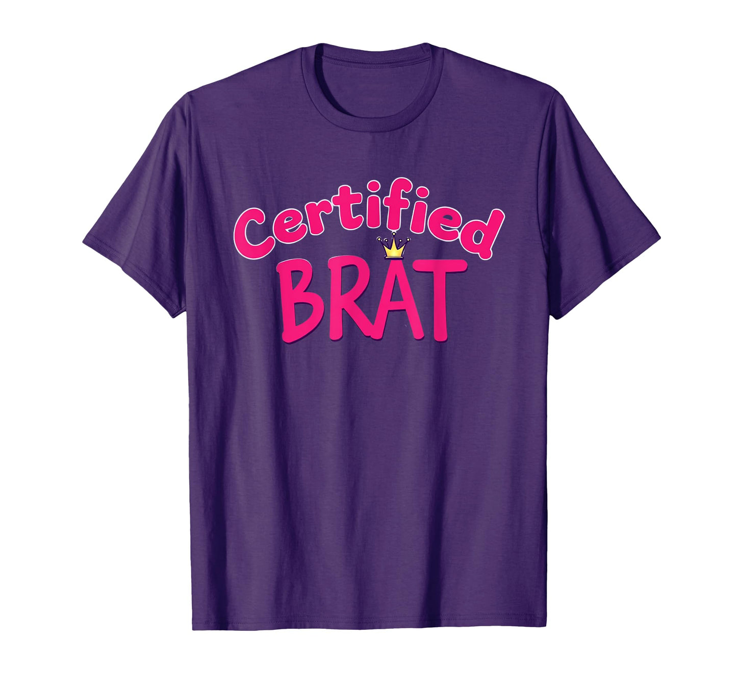 Certified Brat Cute Sassy Handwritten Style T-Shirt