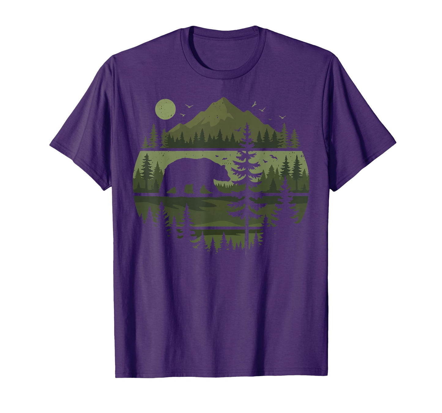 Forest Retro Nature Wildlife Outdoor T-Shirt
