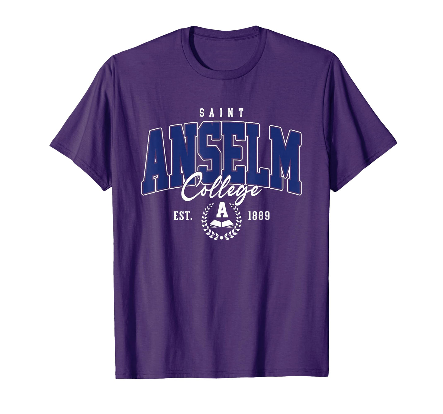 Saint Anselm Vintage Arch Athletic Sports Tee for Men Women T-Shirt