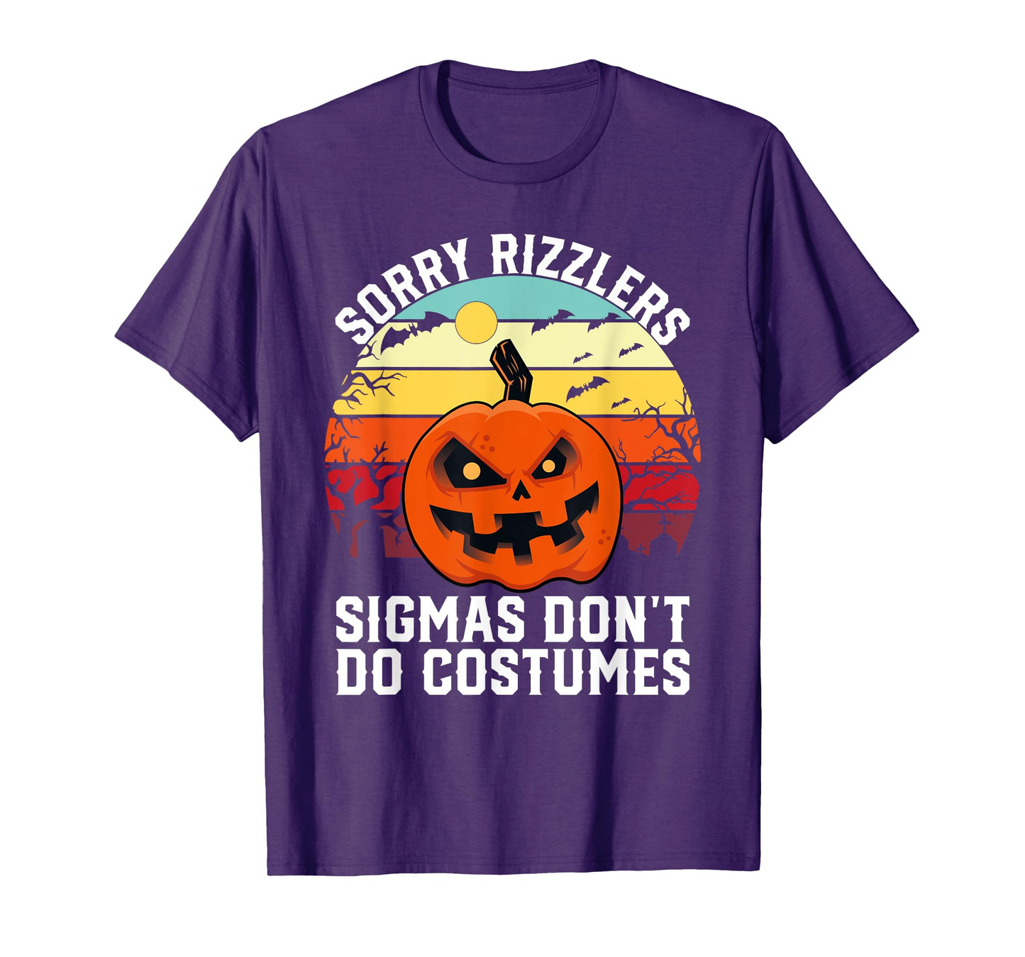 Sorry Rizzlers Sigmas Don't Do Costumes Vintage Halloween T-Shirt