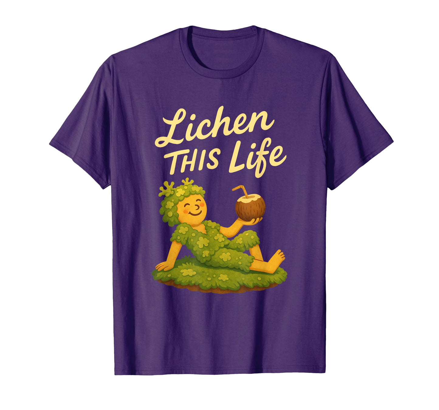 Lichen This Life Moss Collector Nature Relaxed Vibe T-Shirt