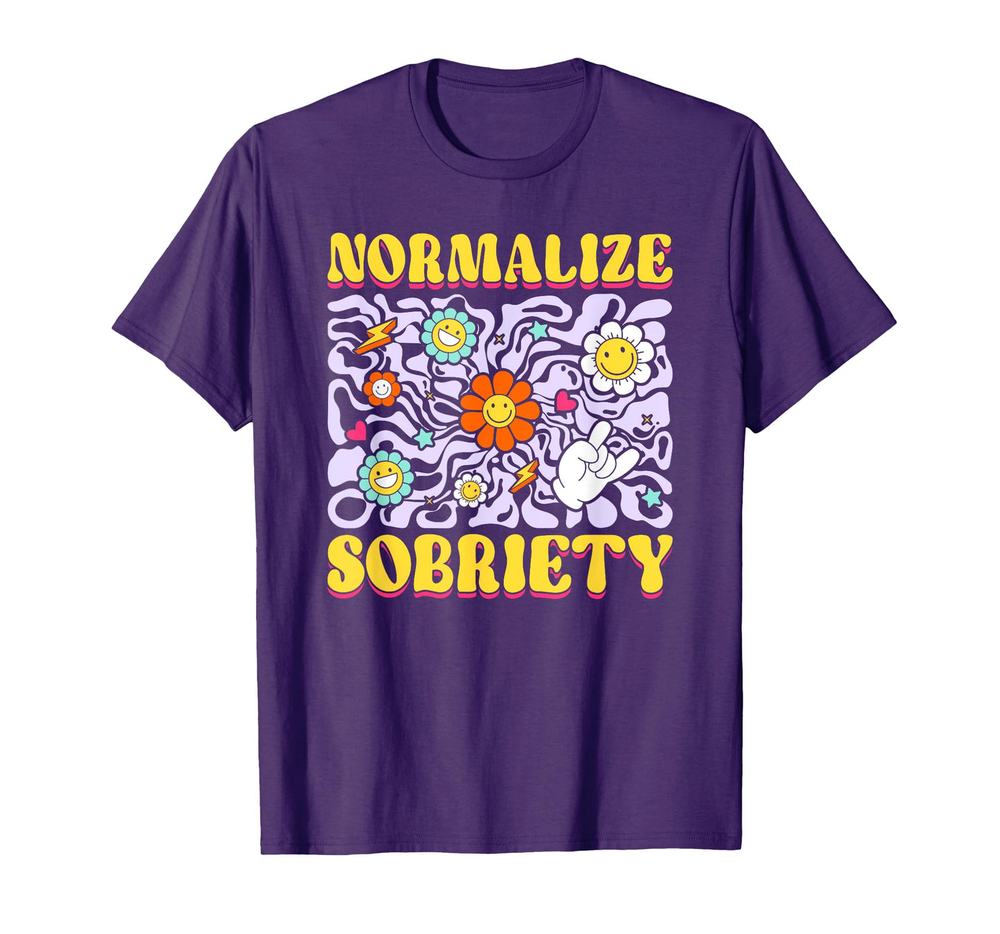 Sober Addiction Recovery Normalize Sobriety T-Shirt