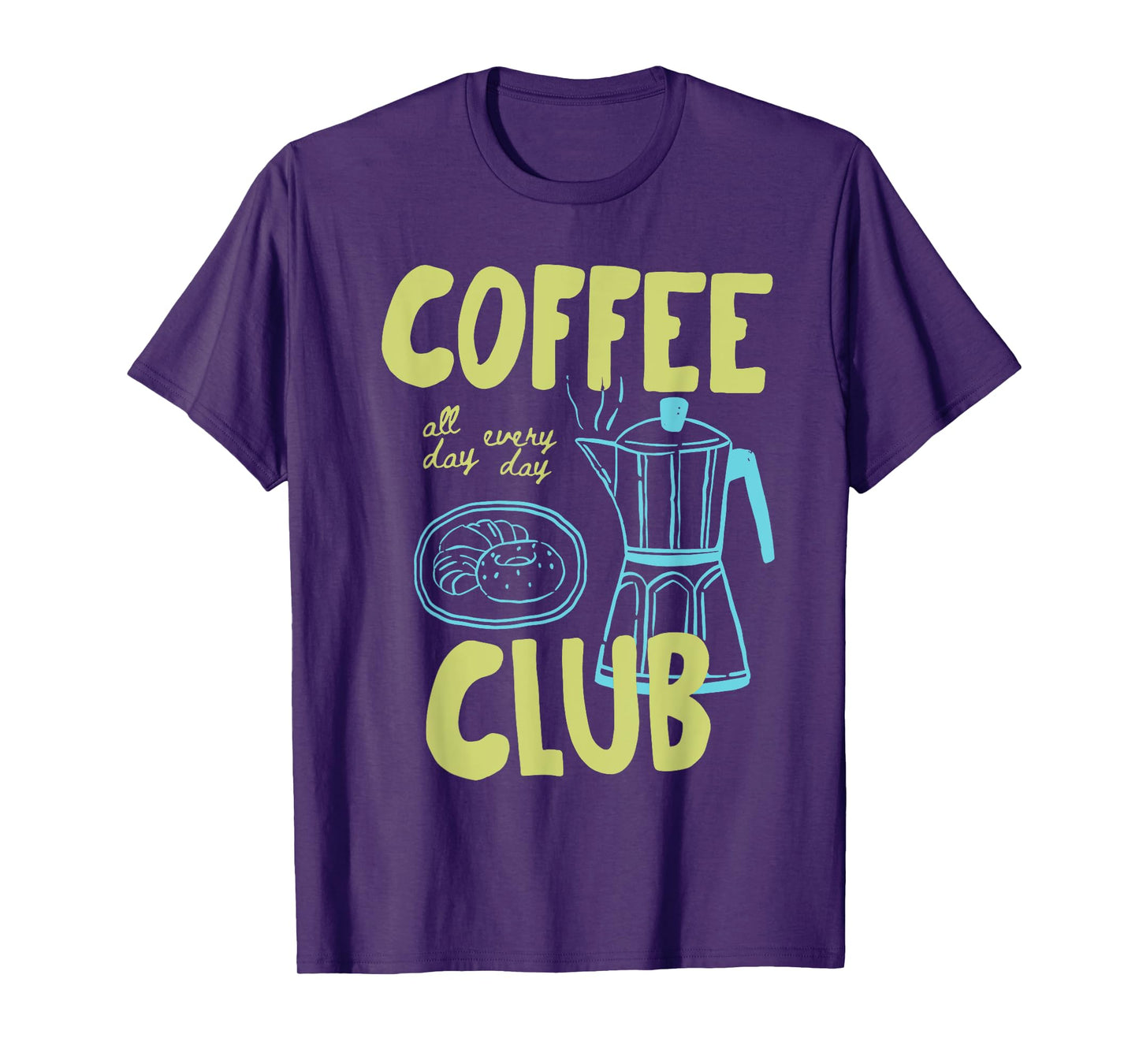 Retro Coffee Club Graphic For Coffee Lovers Men Women T-Shirt