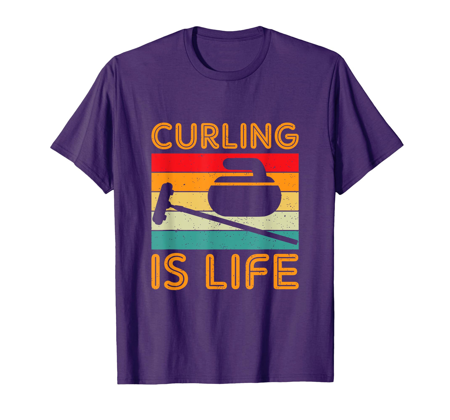 Curling Is Life Winter Sports Lover Design T-Shirt