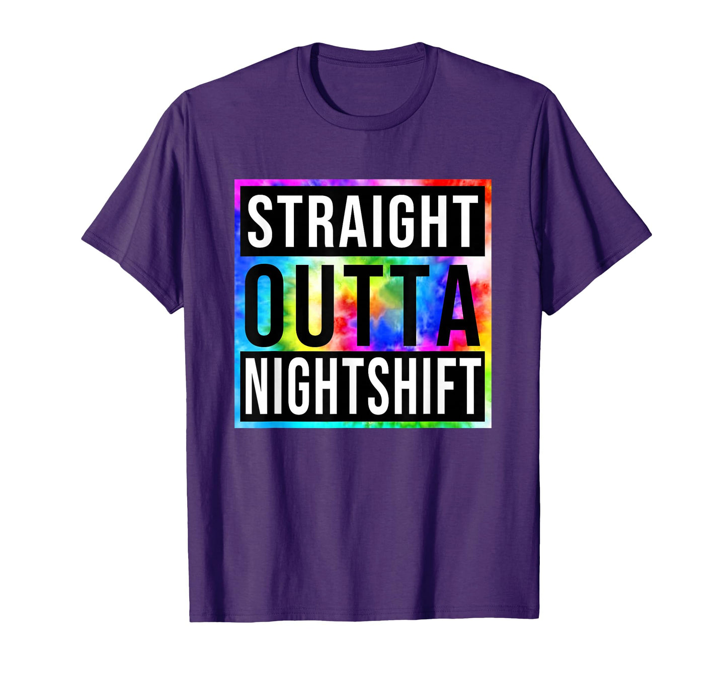 Vintage Straight Outta Nightshift Night Jobs Womens Mens T-Shirt