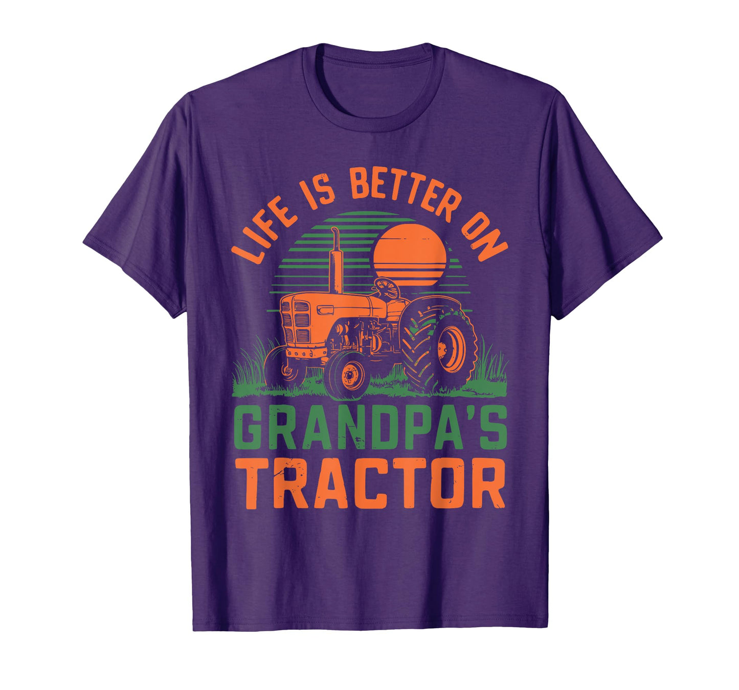 Young Farmer Tractor Boy Life Is Better On Grandpa's Tractor T-Shirt