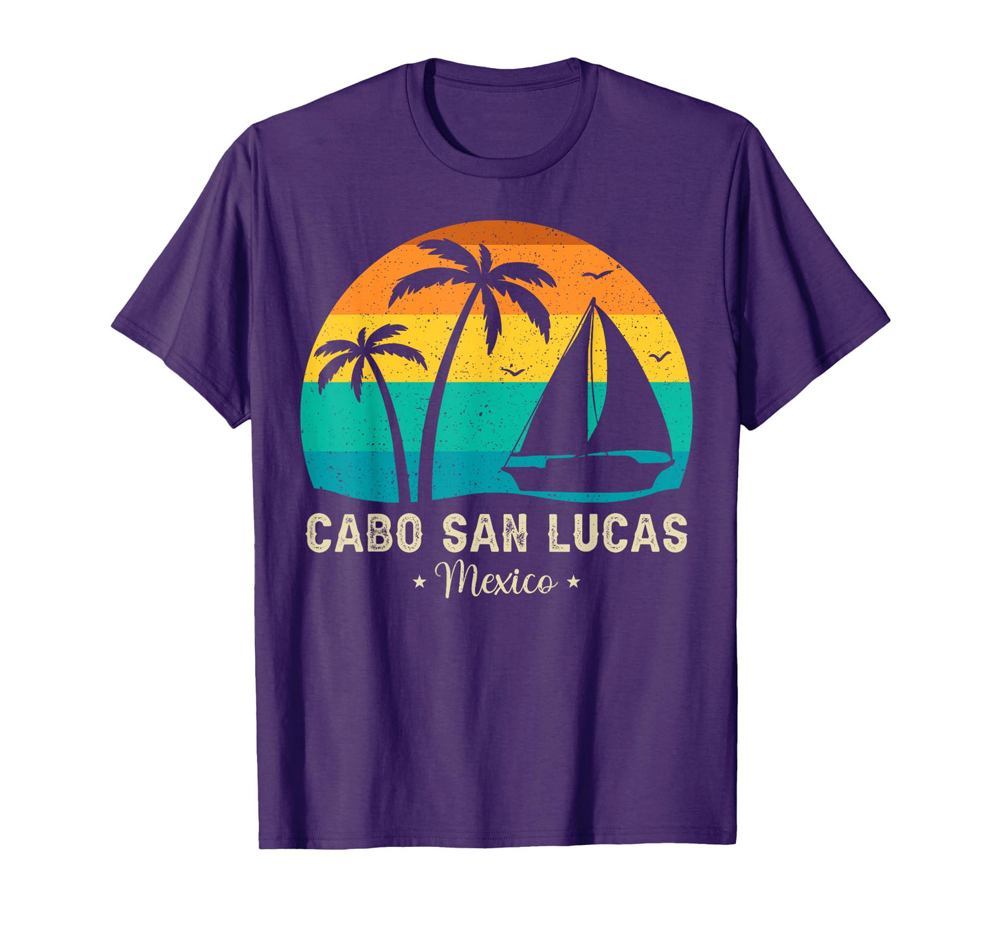Vintage Cabo San Lucas Mexico Sunset, Vacation Summer Men Women Girls Kids T-Shirt