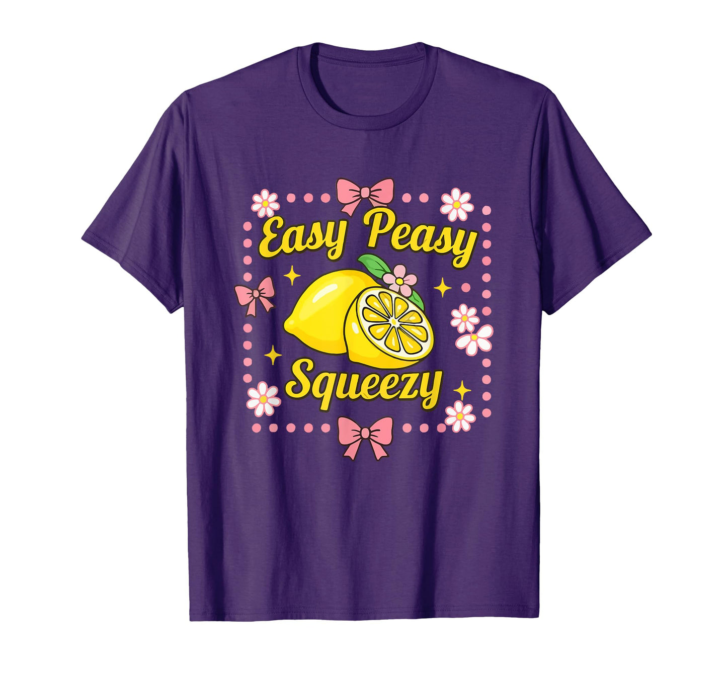 Easy Peasy Lemon Squeezy Lemonade Crew Funny Lemon Lemonade T-Shirt