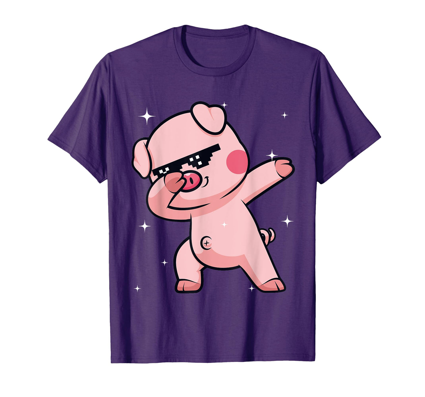 Men Women Kids Funny Pig Dabbing Animals Wildlife Parties T-Shirt