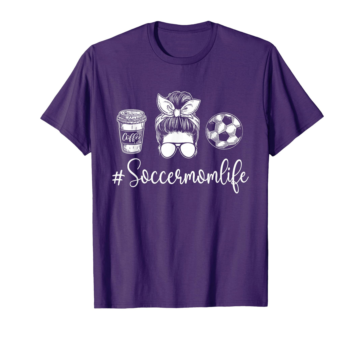 Soccer Mom Life - Soccer Lover Soccer Mom T-Shirt, Small, Black