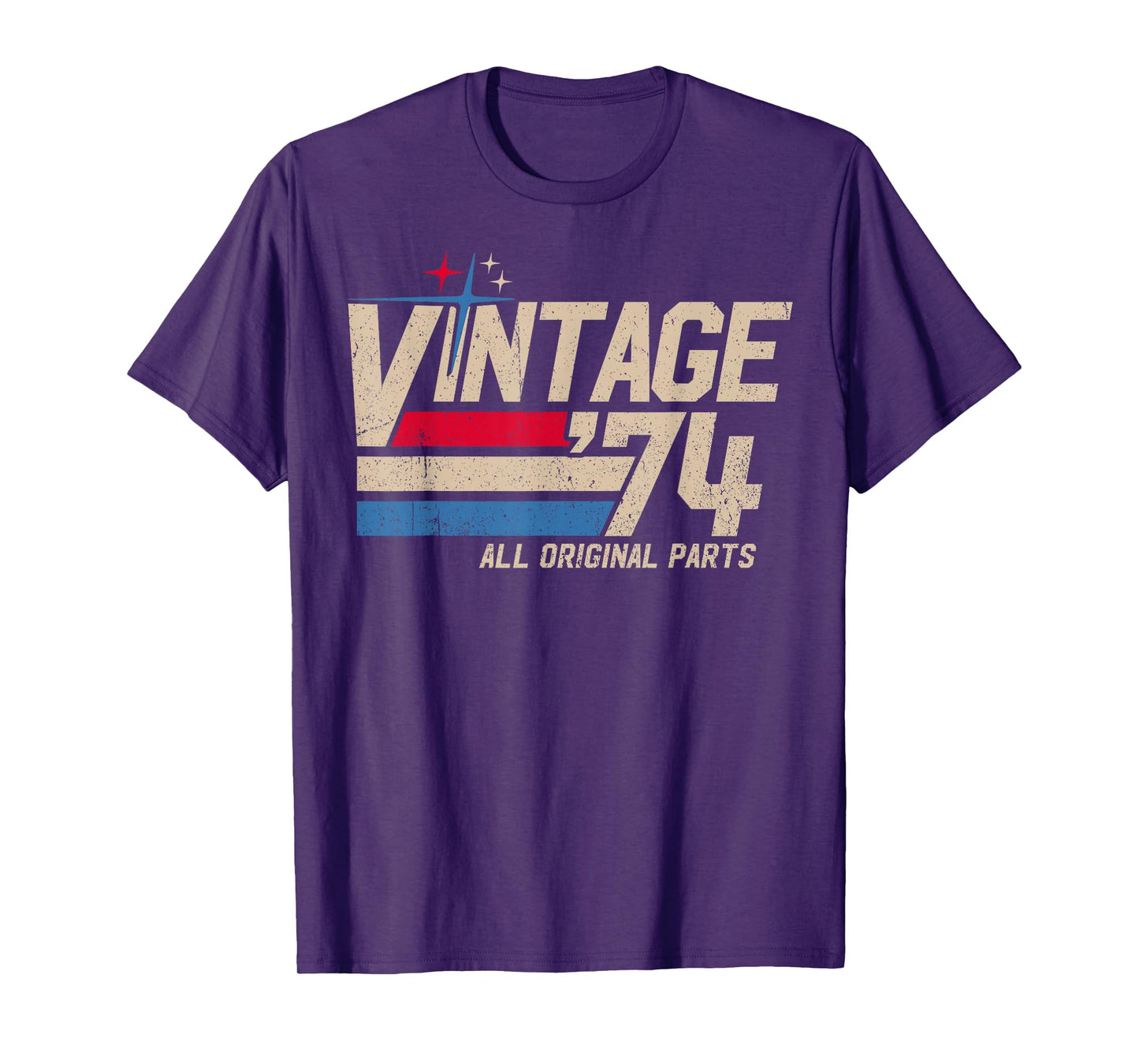 Vintage '74 Retro 51st Birthday for Men Dad USA Since 1974 T-Shirt