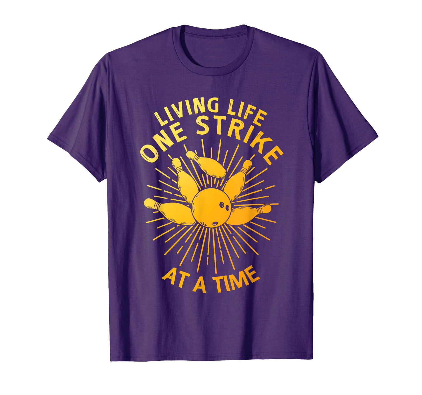 Cool Bowling Art For Men Women Kids Strike Team Gag Bowler T-Shirt