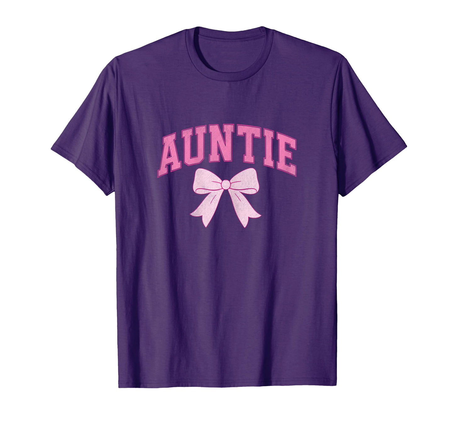 Auntie Coquette Bow Pink Aesthetic Mother's Day Aunt T-Shirt