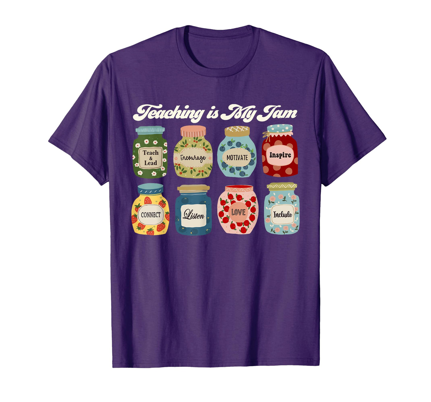 Groovy Teaching Is My Jam Teacher Appreciation T-Shirt