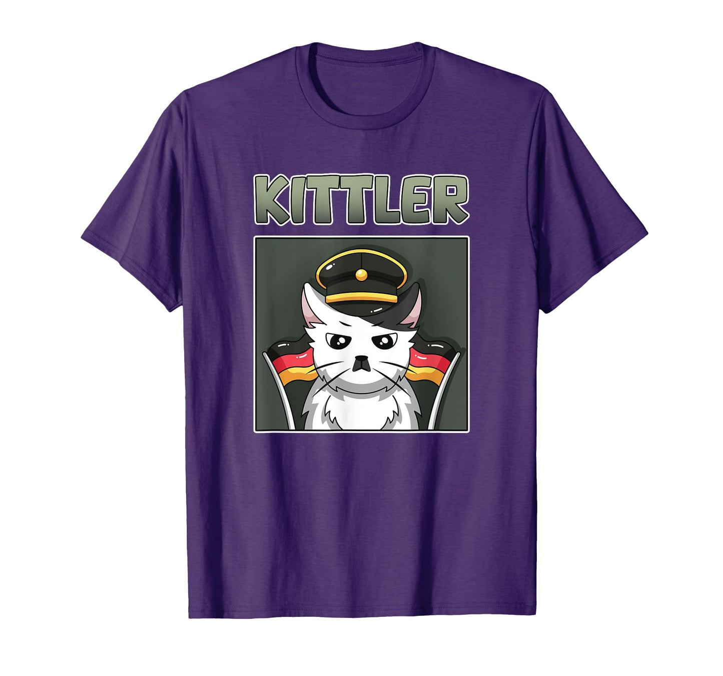 Kittler Cat Cool Grumpy Animal Viral Cartoon Kawaii Tee T-Shirt