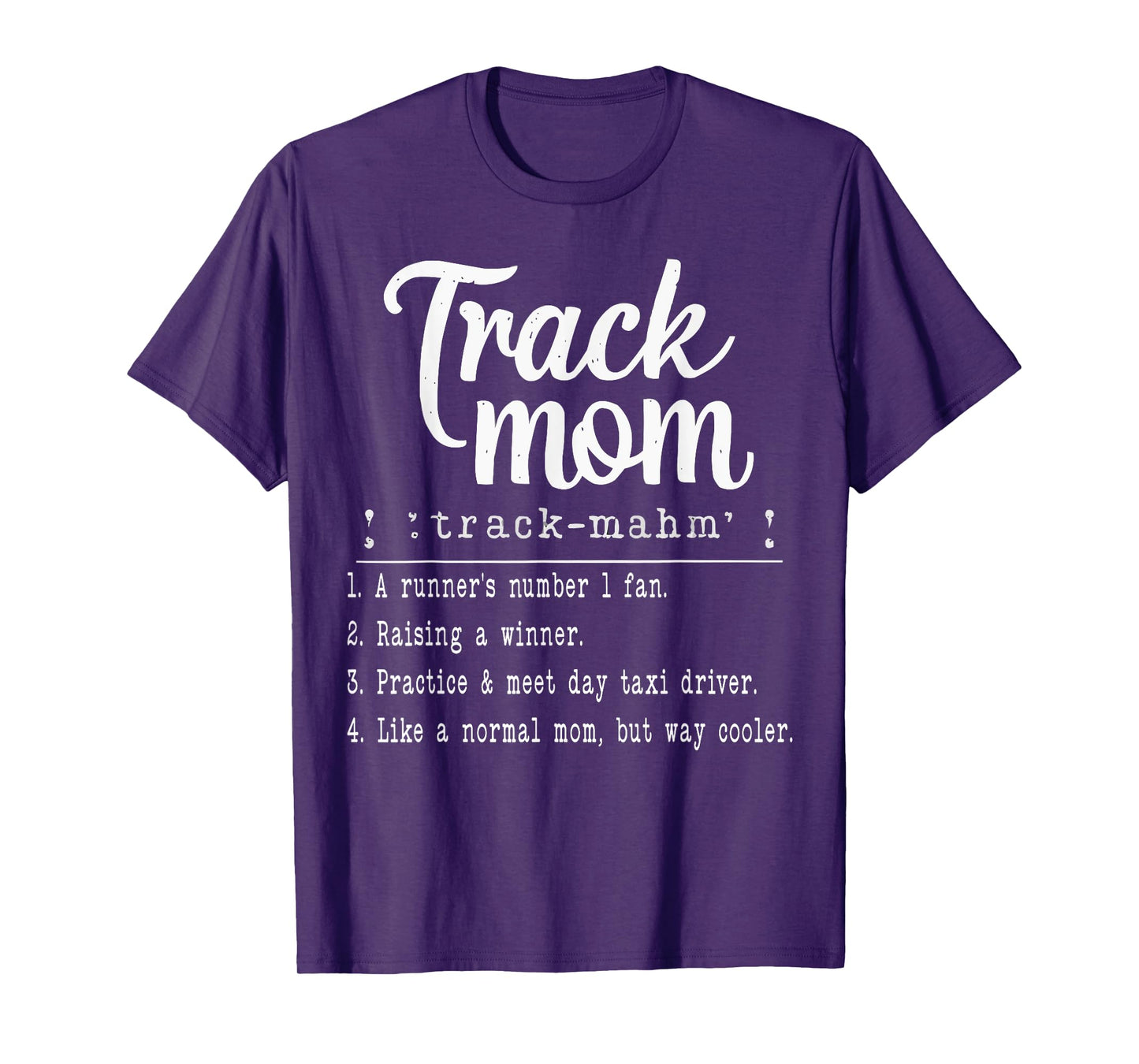 Track And Field Mom Athlete Runner Mothers Day T-Shirt