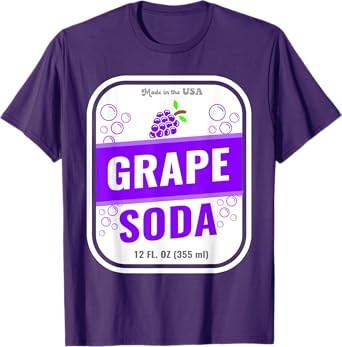 Halloween Costume Grape Soda Unique Group Costume Idea T-Shirt