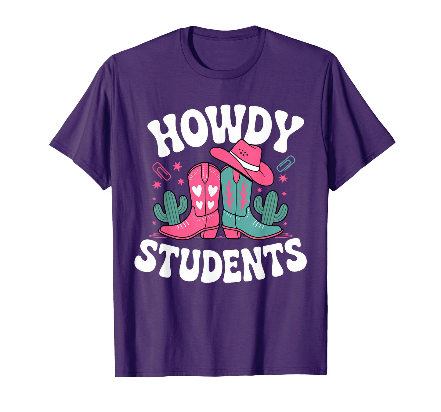 Howdy Student Western Cowgirls Teacher Back To School T-Shirt