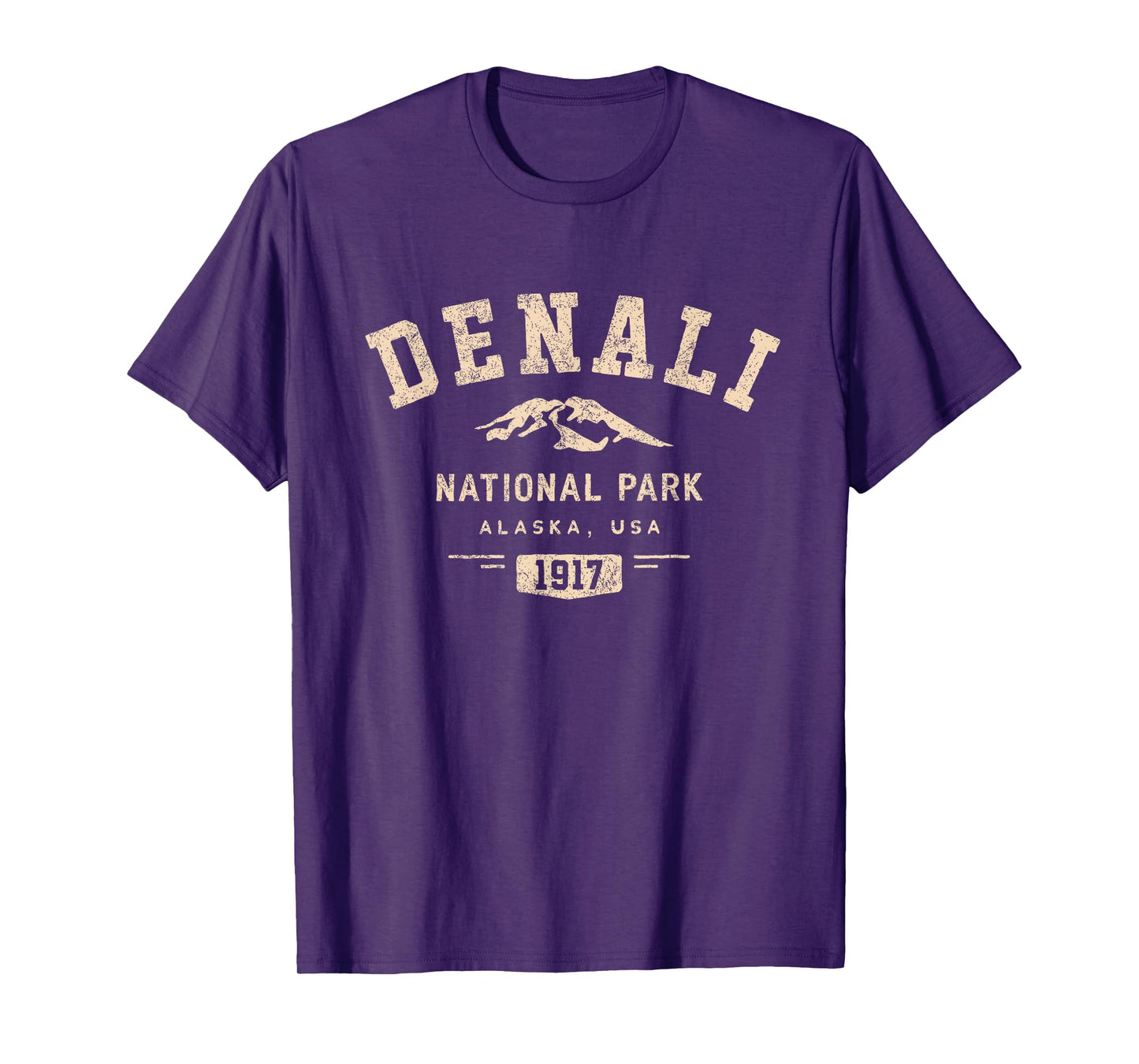 Denali National Park Alaska USA 1917 Sports Athletic T-Shirt