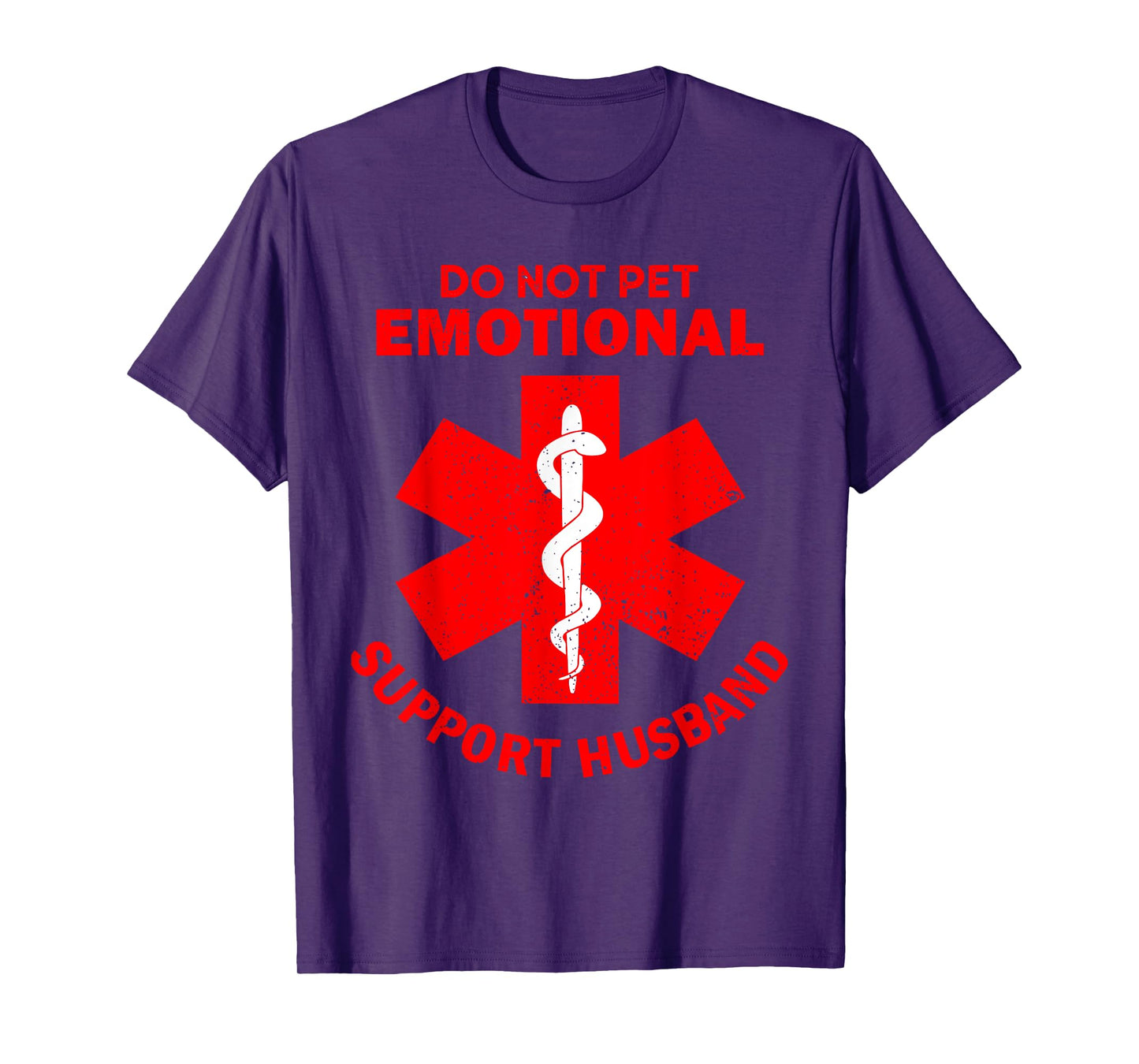 Do Not Pet Emotional Support Husband Funny T-Shirt