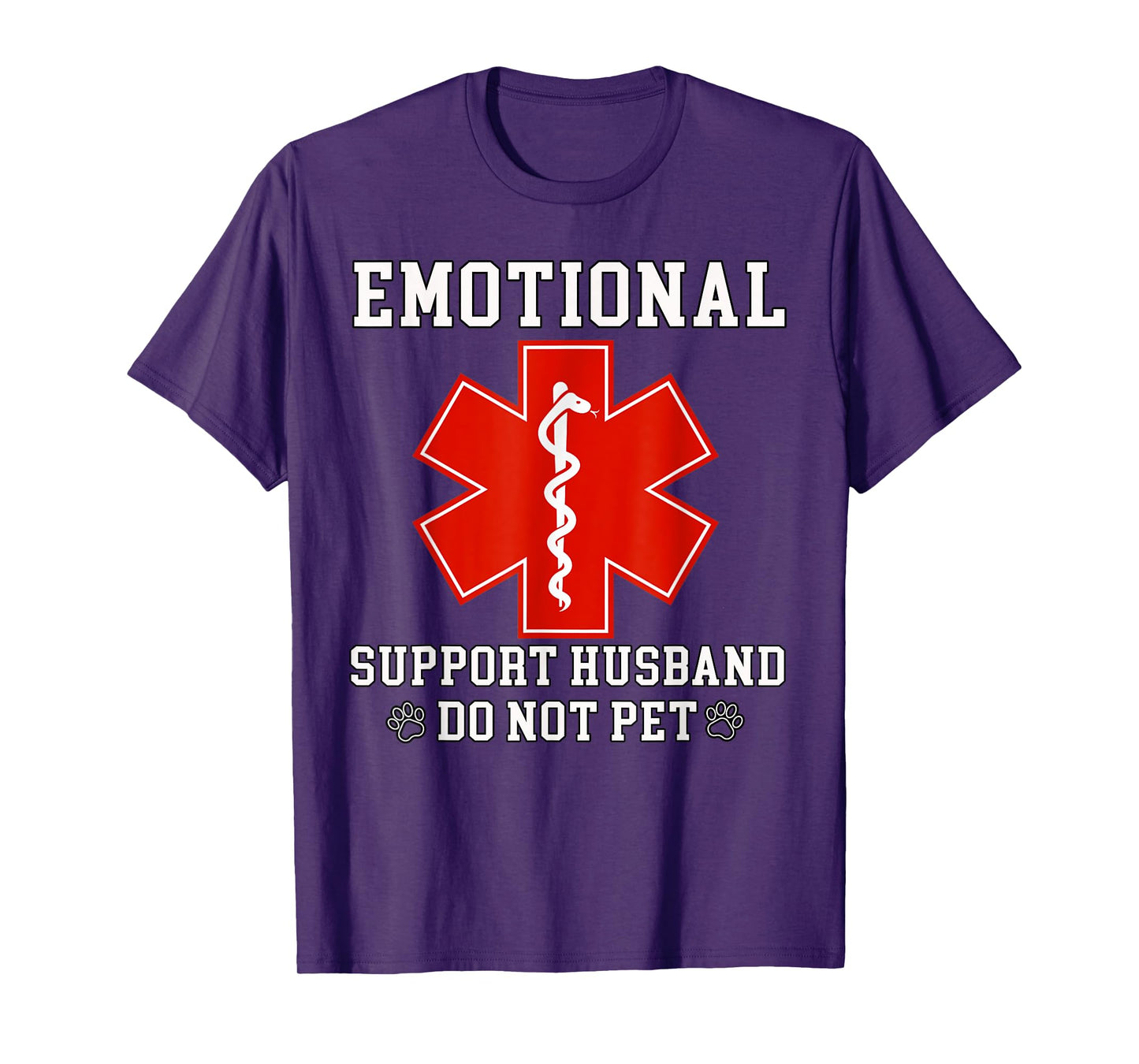 Emotional Support Husband Do Not Pet Funny T-Shirt