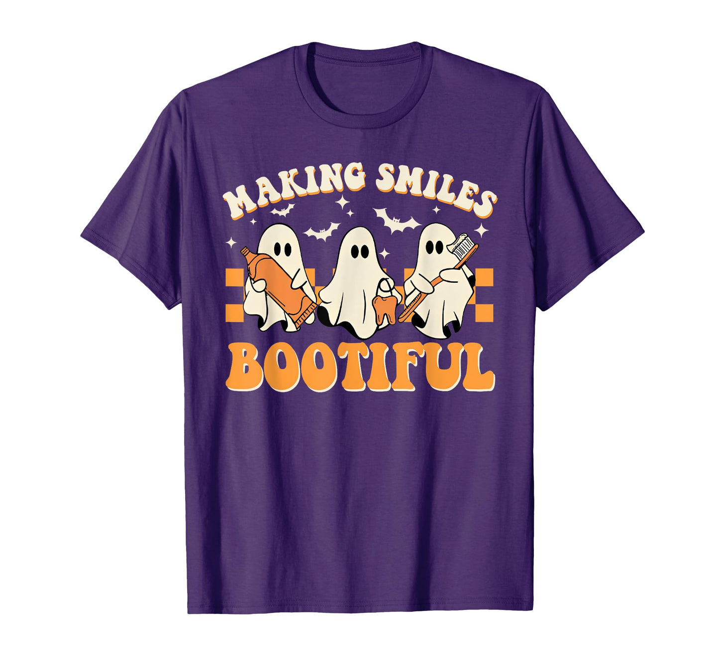 Making Smiles Bootiful Halloween Funny Ghost Dentist Dental T-Shirt