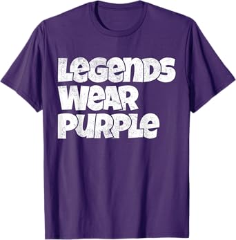 Funny Legends Wear Purple Spirit Wear Team Game Color War T-Shirt