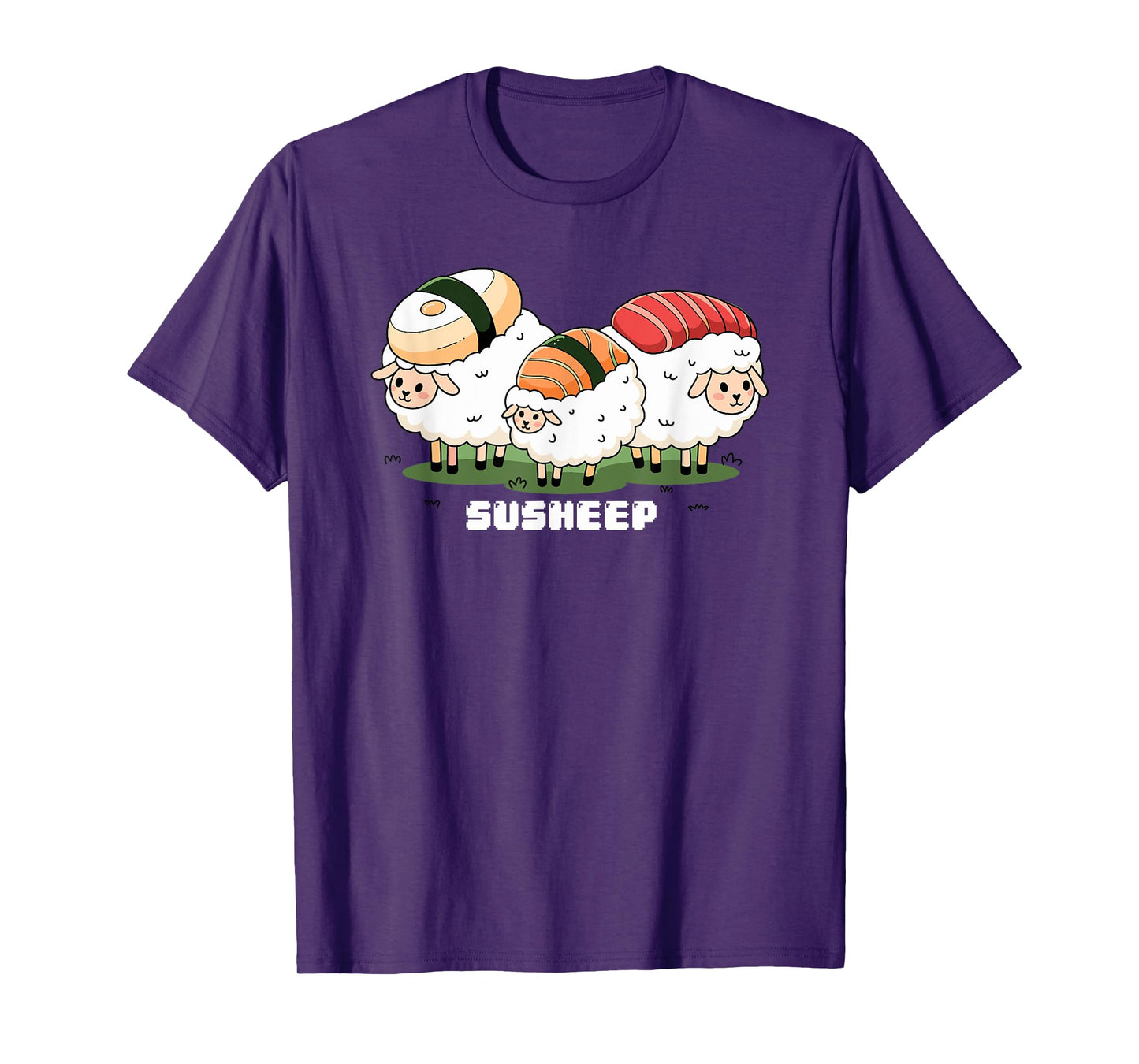 Susheep Funny Sushi Sheep Food Pun Kawaii Animal Tee T-Shirt