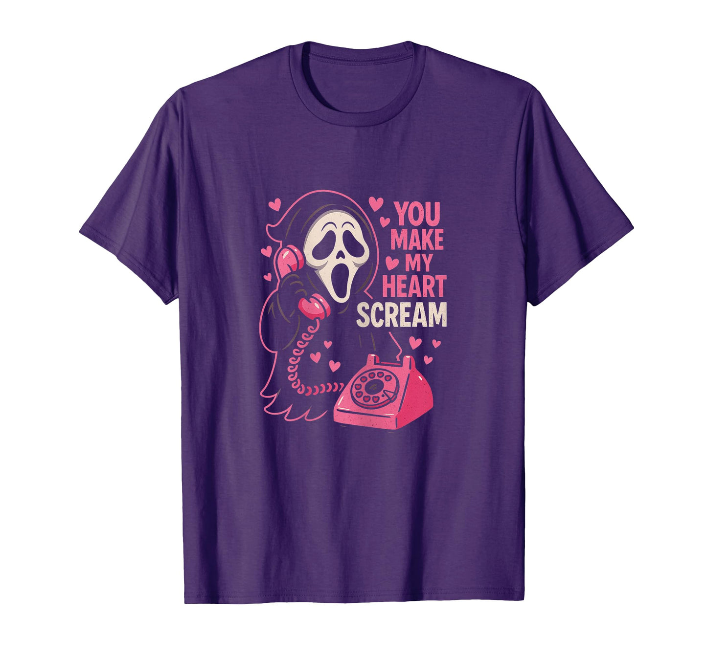 Cute Creepy Horror Make My Heart Scream Valentine’s Day T-Shirt