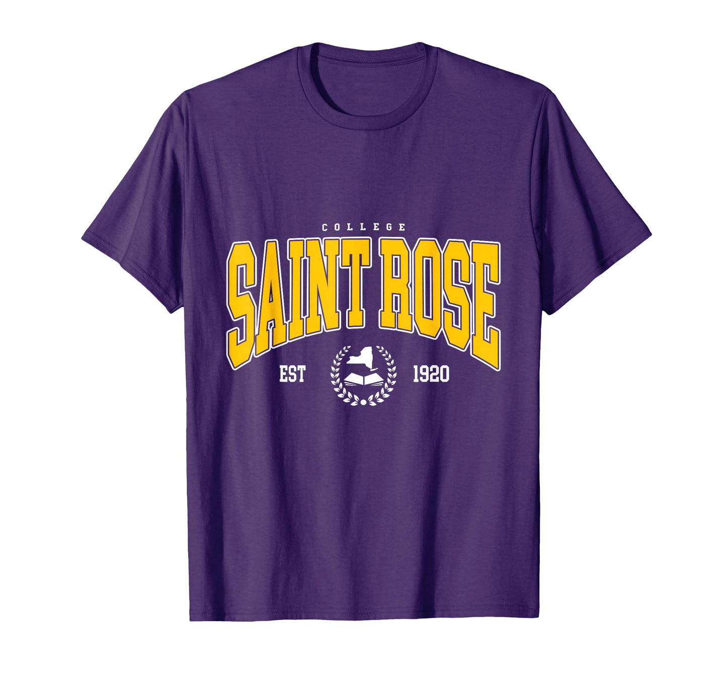 Vintage Saint Rose Arch Athletic Sports Tee for Men Women T-Shirt