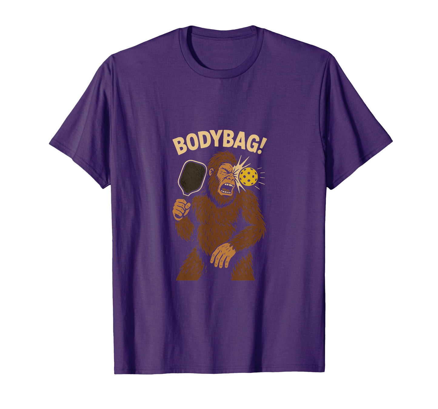 BODYBAG Pickleball Bigfoot Funny Pickle Ball T-Shirt