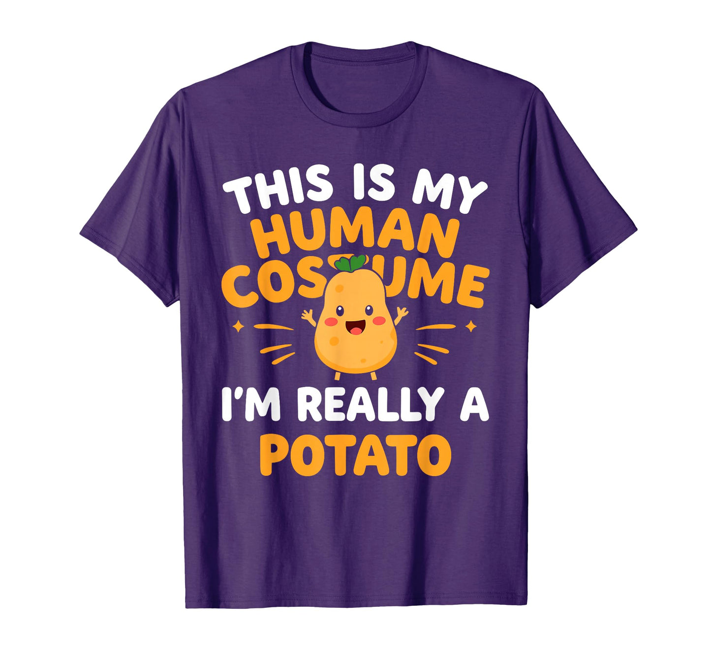 This Is My Human Costume I'm Really A Potato Funny T-Shirt