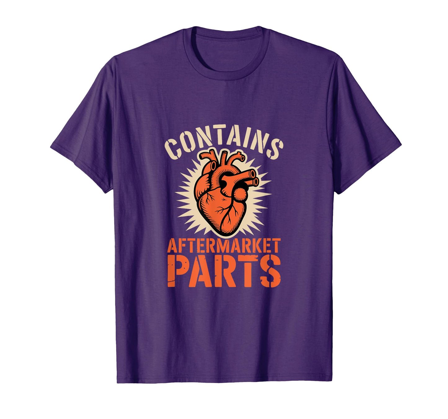 Contains Aftermarket Parts Pacemaker Heart Funny Medical T-Shirt