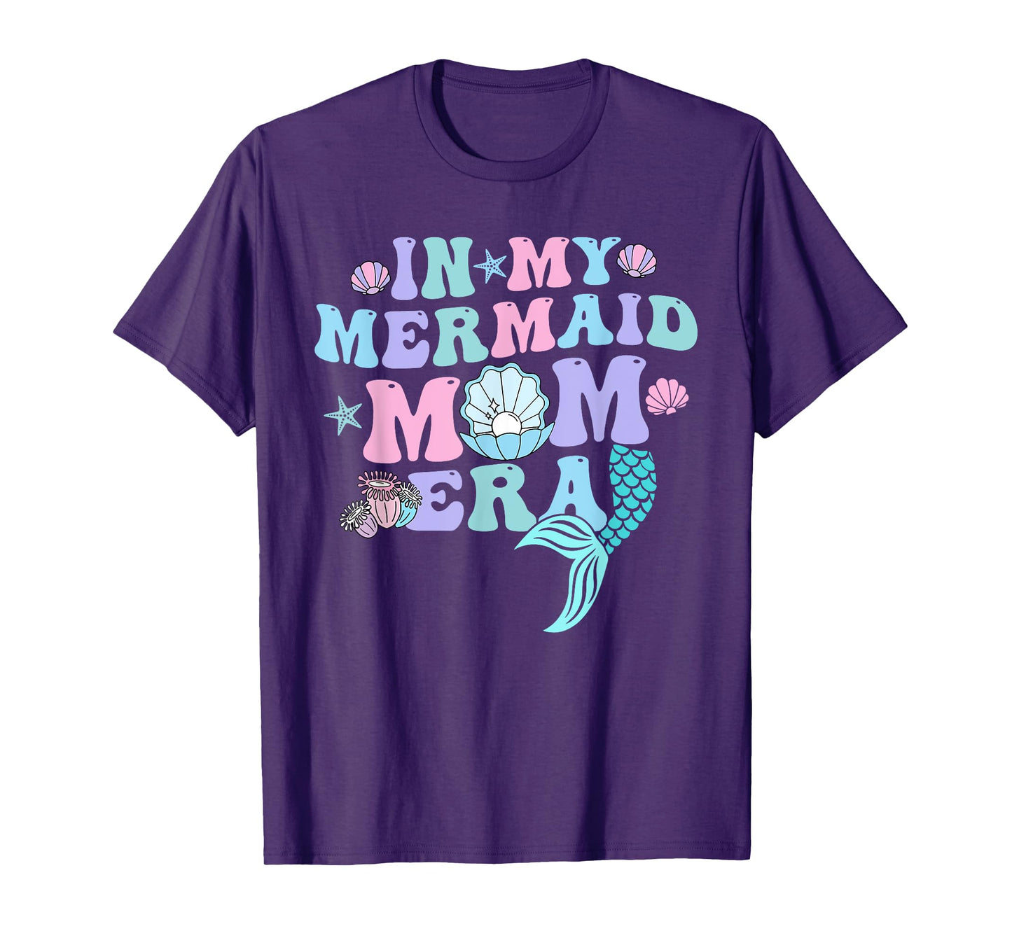 In My Mermaid Mom Era Family Matching Birthday T-Shirt