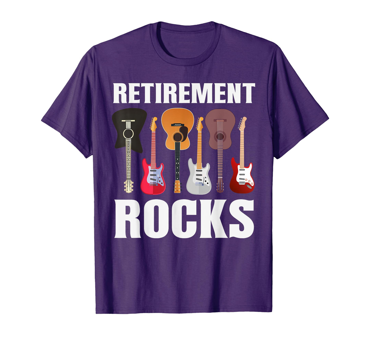 Funny Guitar Collector Retirement Rocks Guitarist Musician T-Shirt