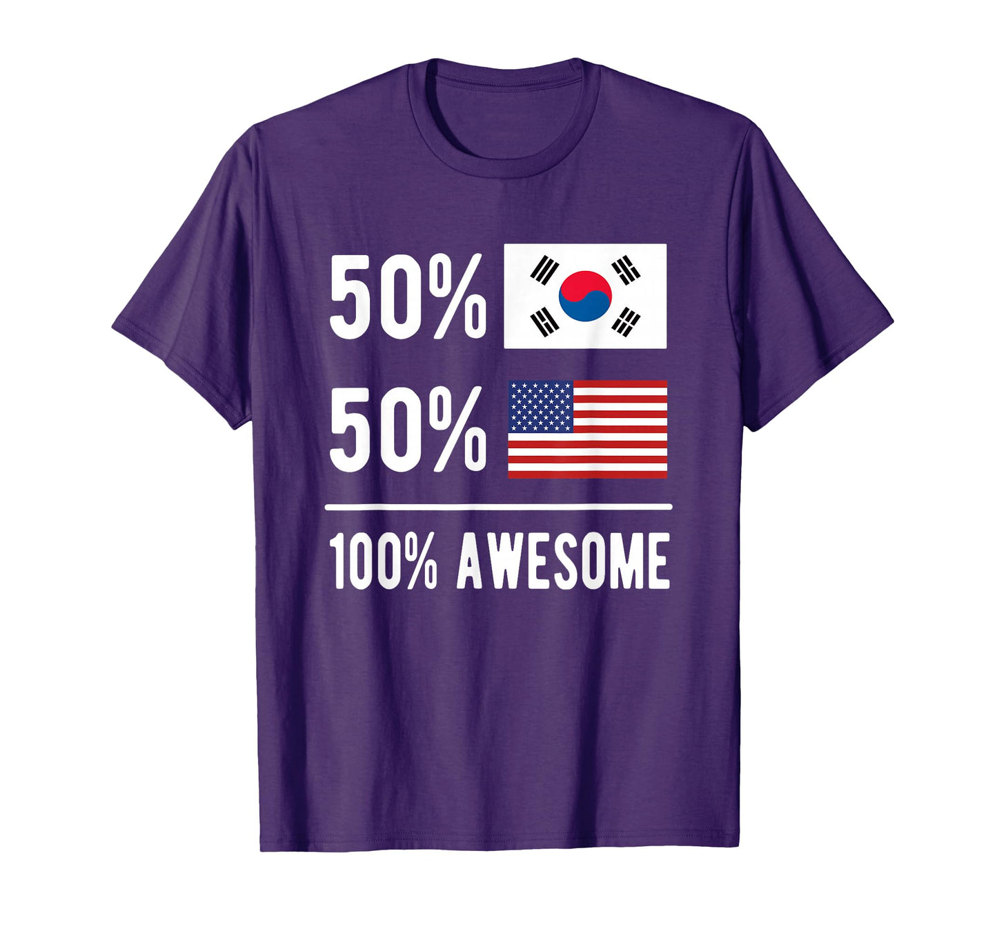 Proud South Korean American Flag South Korea USA T-Shirt